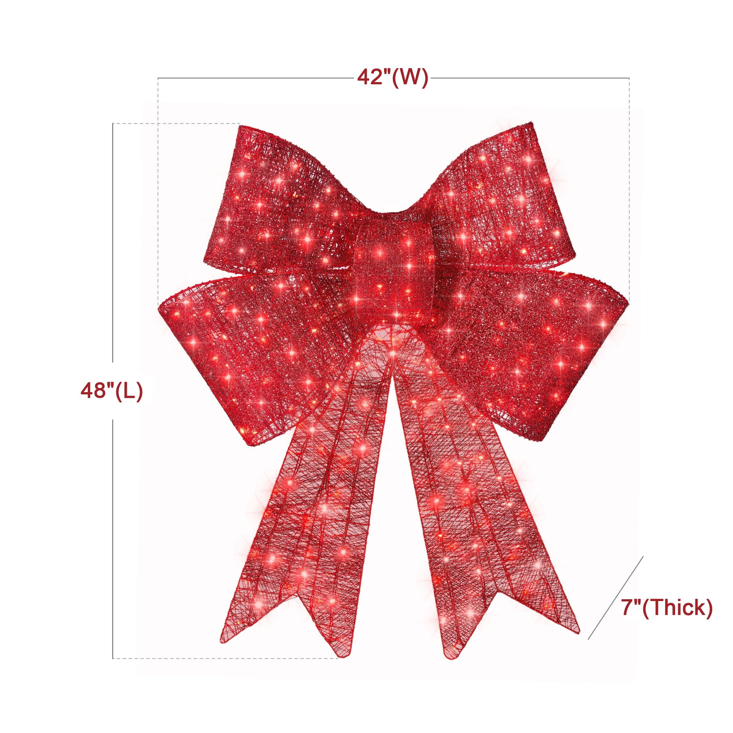 LIT CHRISTMAS BOW