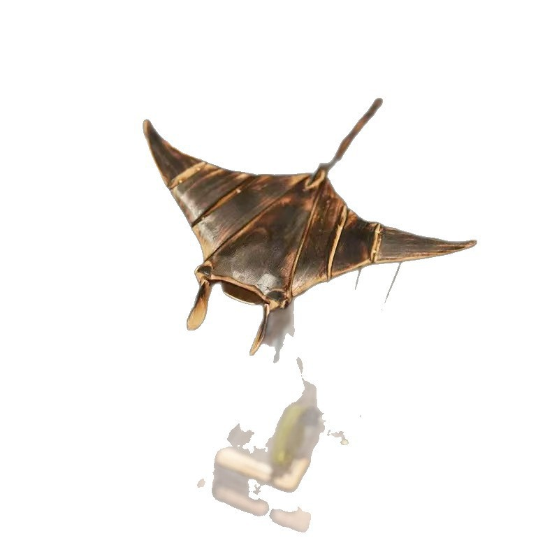 Artisan Wooden Manta Ray Automata