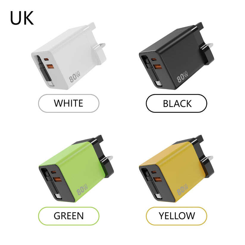 πβ¨3 in 1 Charger Retractable 80W MAX Fast