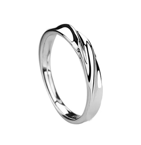s925 sterling silver Mobius ring couple ring