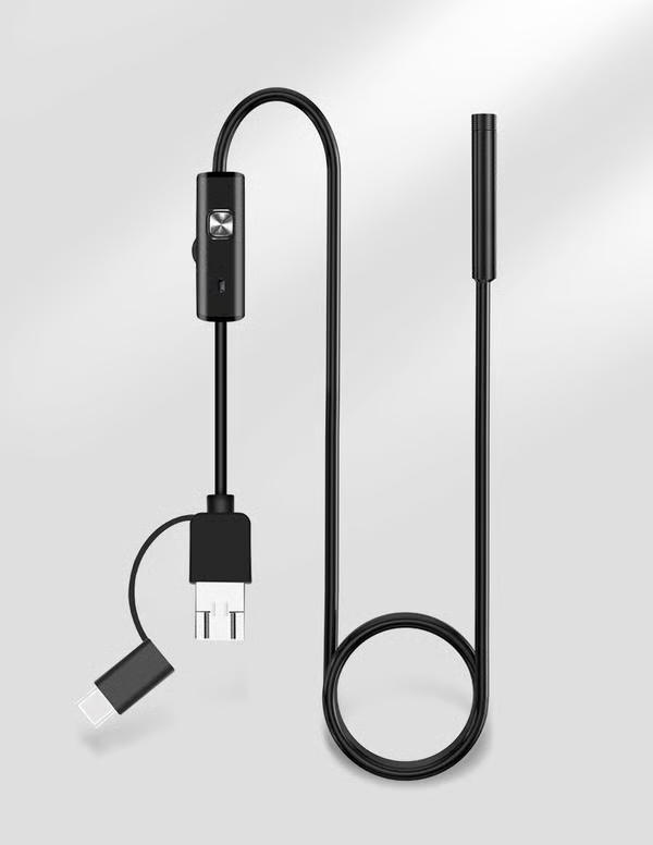 🔎 Plug-and-play endoscope camera – Compatible with Android, USB, and TC