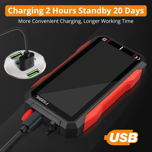 ⚡USB Rechargeable Digital Multimeter🔋– 6000 Counts, Large Color Screen & Backlight! 🛠️🔌