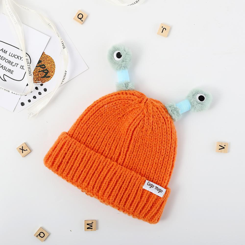 🔥Winter Parent-Child Cute Glowing Little Monster Knit Hat