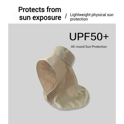 Full Face Sun Protection Large Brim Shawl Sun Hat