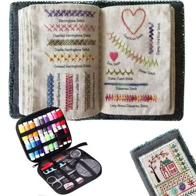 🔥🌈Beginner-Friendly💕 DIY Embroidery Stitch Book