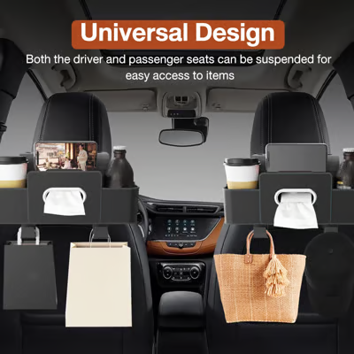 3-in-1 Car Backseat Organizer – Keep Your Ride Clean & Organized!
