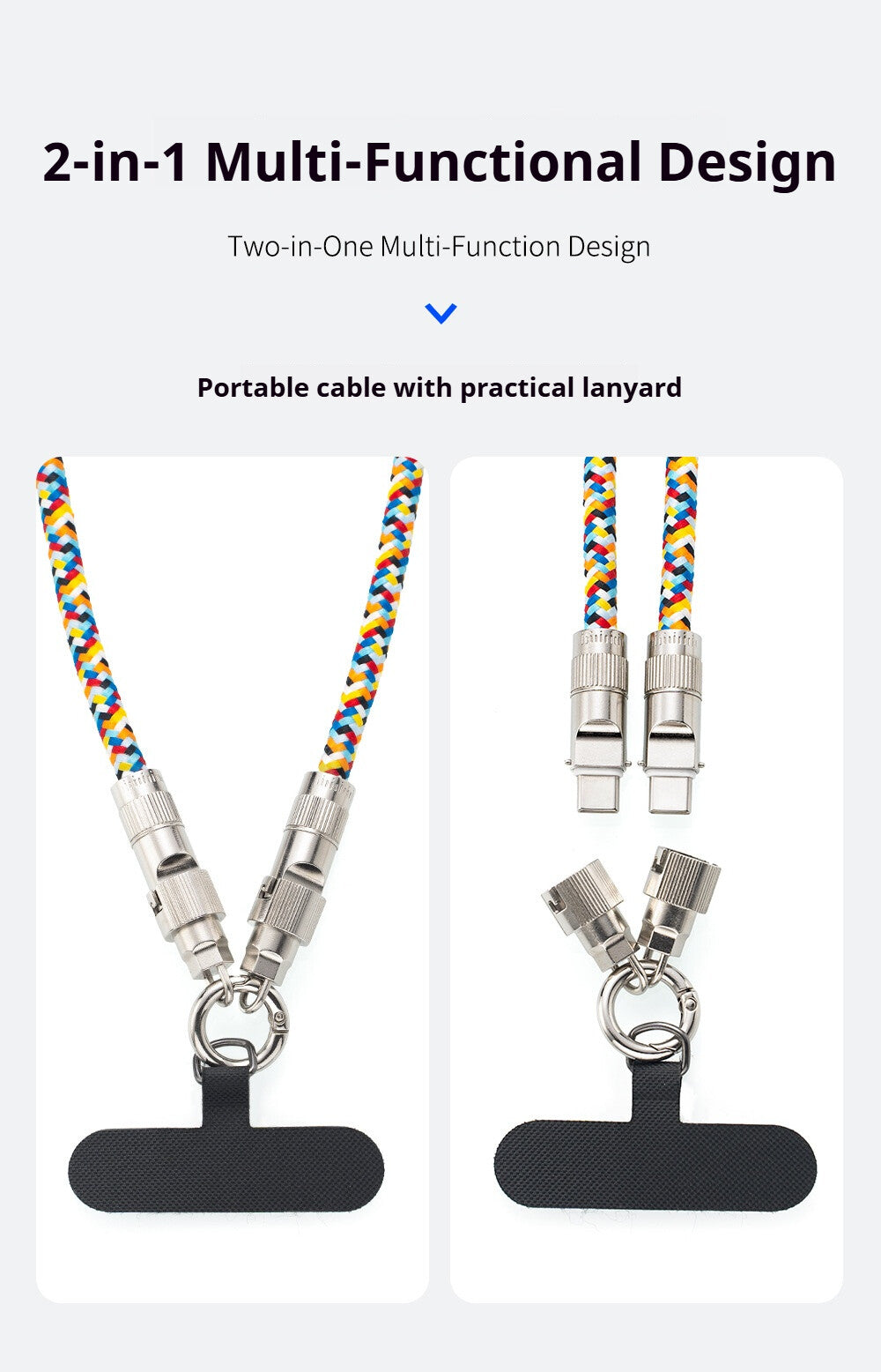 Mobile phone lanyard data cable
