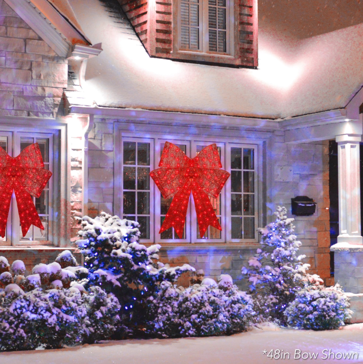 LIT CHRISTMAS BOW
