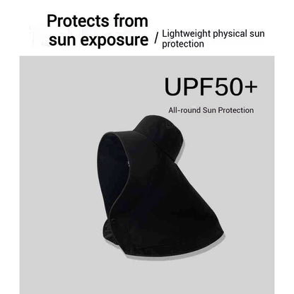 Full Face Sun Protection Large Brim Shawl Sun Hat