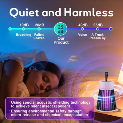 🔥 USB/Rechargeable Mosquito & Fly Trap Lamp