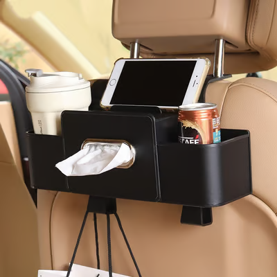 3-in-1 Car Backseat Organizer – Keep Your Ride Clean & Organized!