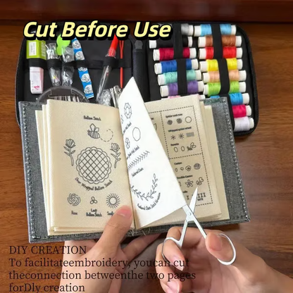 🔥🌈Beginner-Friendly💕 DIY Embroidery Stitch Book