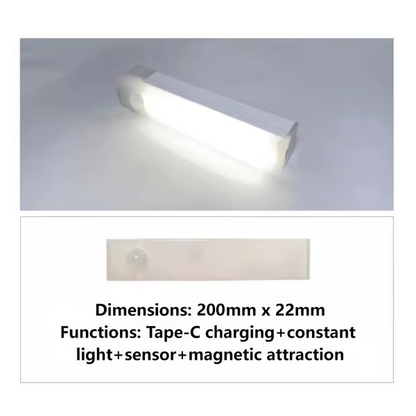Punch-free Smart Sensor Magnetic Rechargeable LED Lights