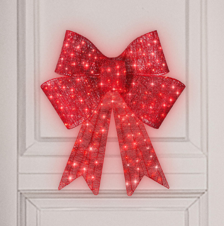 LIT CHRISTMAS BOW