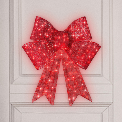 LIT CHRISTMAS BOW