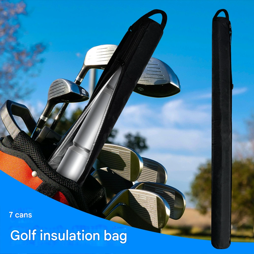 Outdoor 7-Can Coke Beer Insulated Picnic Bag, Golf Long Cooler Bag, and Wine Bag