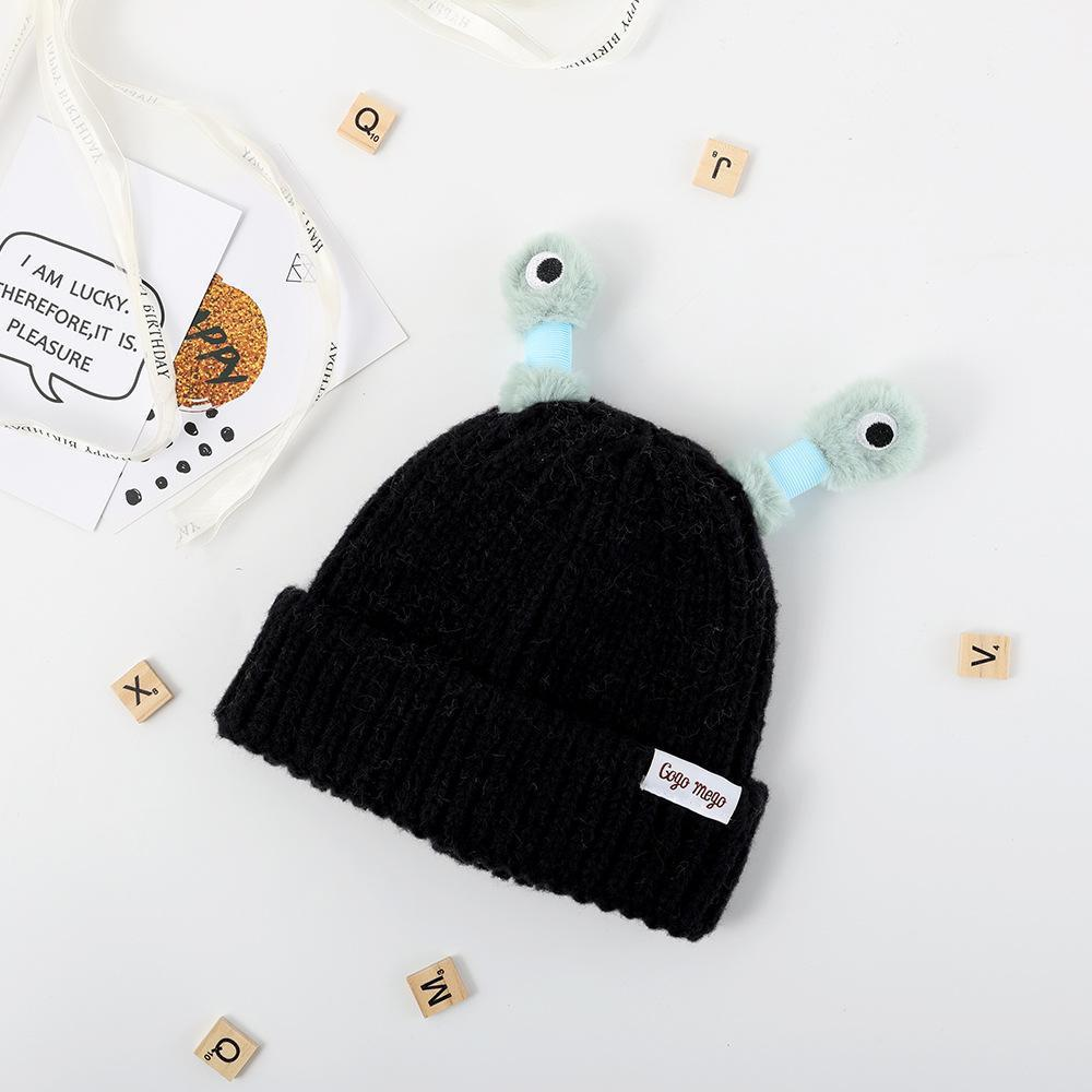 🔥Winter Parent-Child Cute Glowing Little Monster Knit Hat