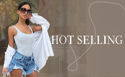 Women's U-Neck Sleeveless Tank Bodysuit