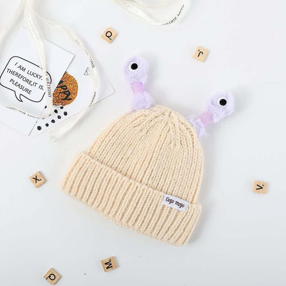 🔥Winter Parent-Child Cute Glowing Little Monster Knit Hat