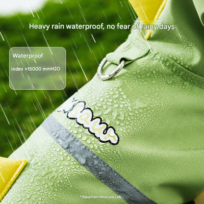 3D dinosaur tail pet raincoat
