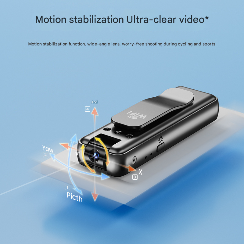 High-definition chest-worn camera for convenient recording