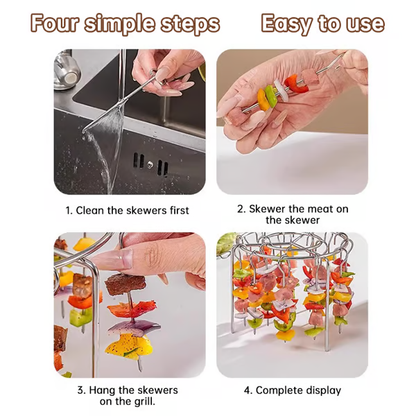 🥩Air Fryer Barbecue Grill Vertical Barbecue Kebab🍤