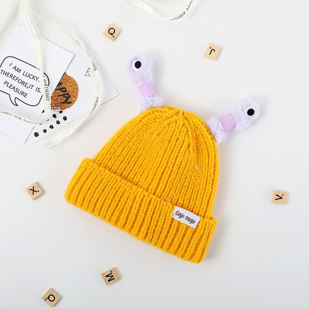 🔥Winter Parent-Child Cute Glowing Little Monster Knit Hat