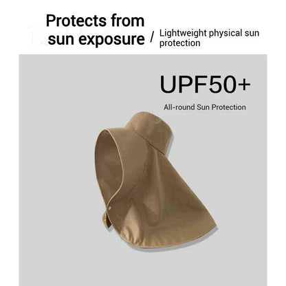 Full Face Sun Protection Large Brim Shawl Sun Hat